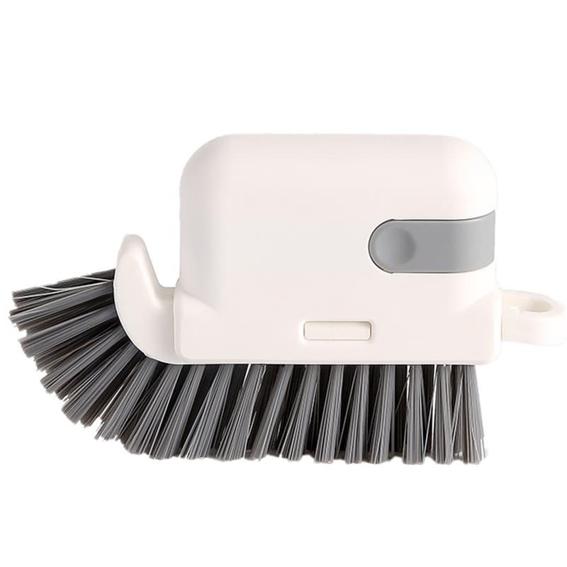 Perie Multifunctionala 3 in 1 de Curatare, Flippy, pentru Bucatarie, Vesela, Geamuri, Cap Detasabil, 9x15x2.5 cm, Gri