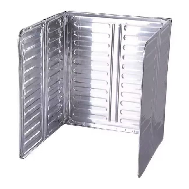 Placa de Protectie pentru Aragaz, Flippy, din Aluminiu, Placa de Protectie Anti Stropi, Pliabila, Usor de Curatat, 32.5 x 84 cm, Gri