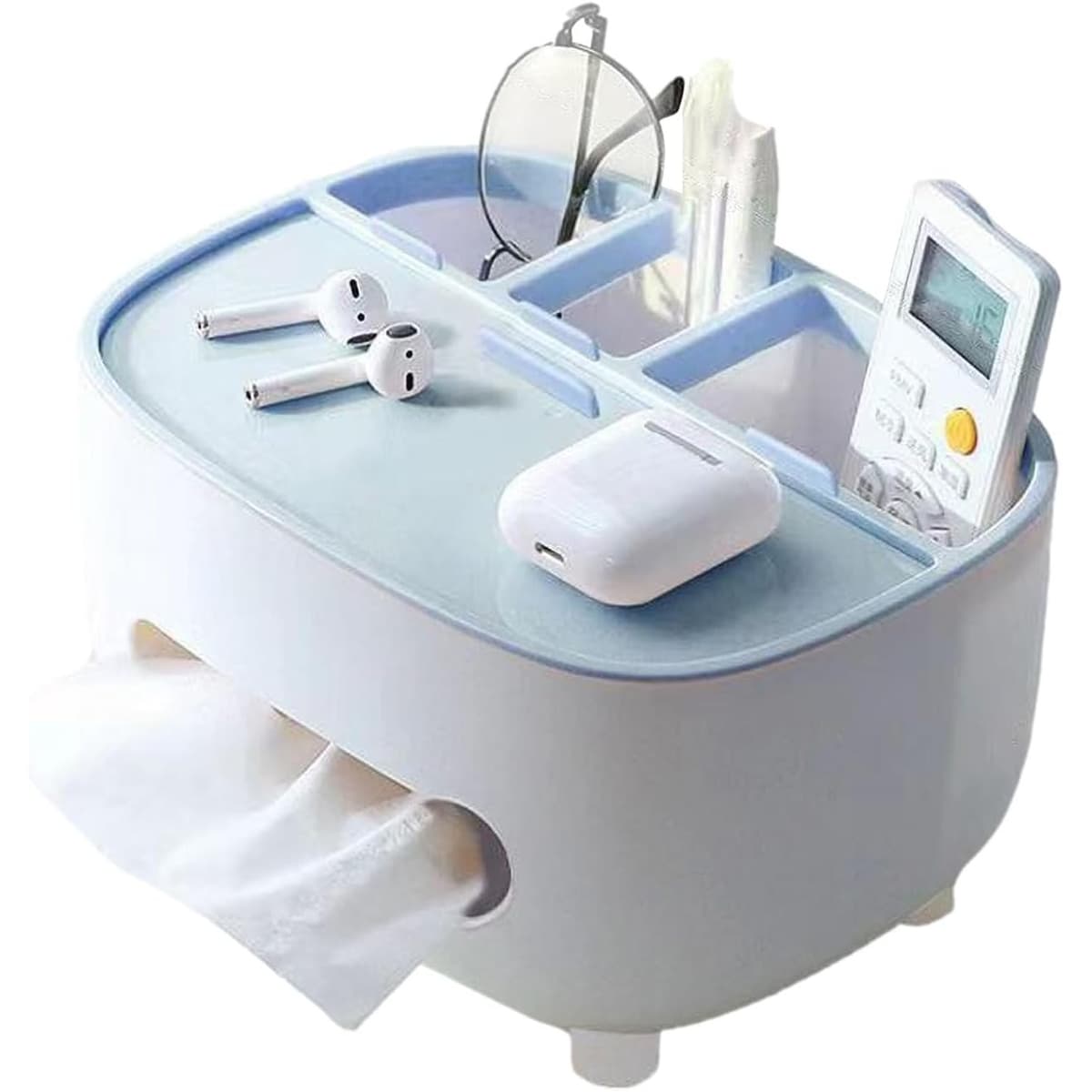 Suport pentru Servetele, Flippy, Cutie Multifunctionala, Design Minimalist, ABS, cu Suport pentru Obiectele Personale