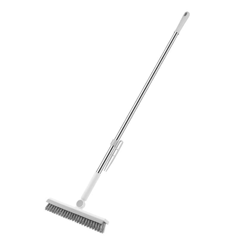 Perie de Curatare pentru Podele si Rosturi, Flippy, Lungime Maner 105 cm, Capat Pivotant 180 Grade, Peri din PP, Otel si