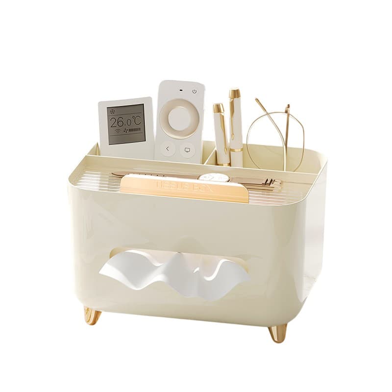 Suport pentru Servetele, Flippy, Cutie Multifunctionala, Design Minimalist, ABS, cu Suport pentru Obiectele Personale