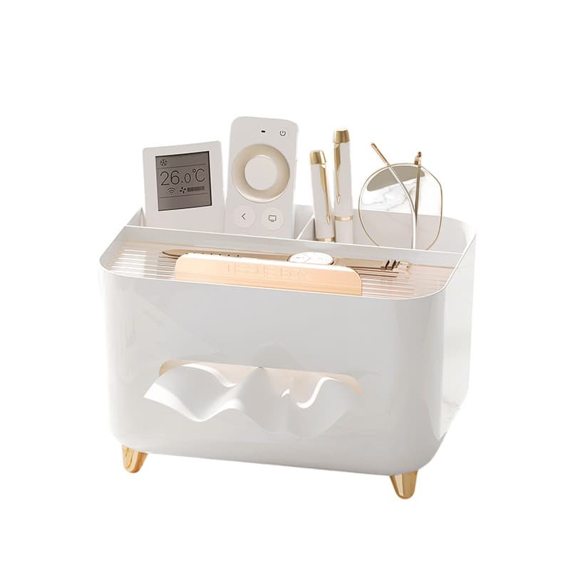 Suport pentru Servetele, Flippy, Cutie Multifunctionala, Design Minimalist, ABS, cu Suport pentru Obiectele Personale