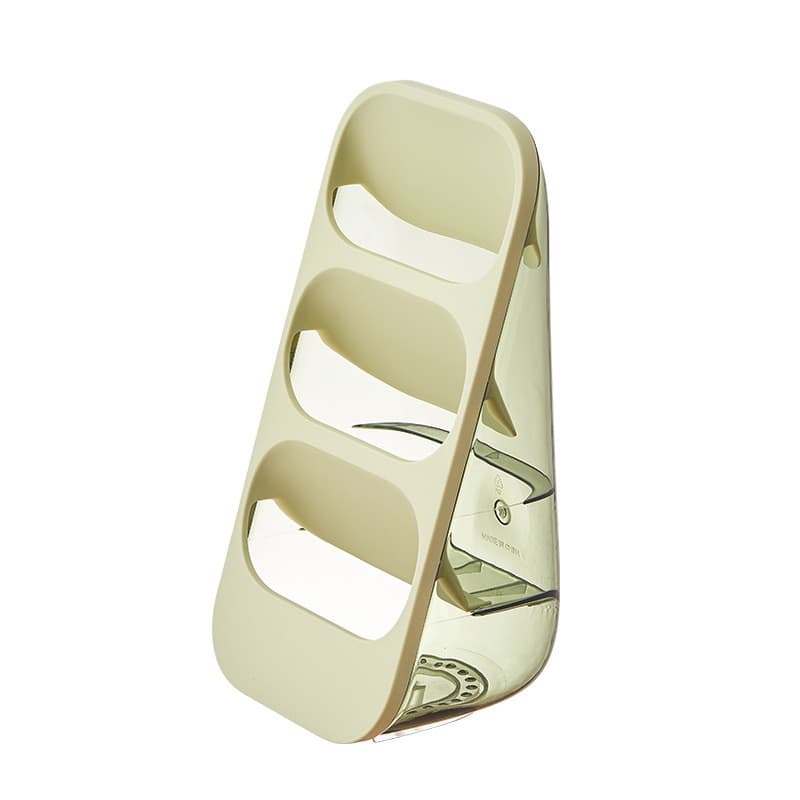 Suport - Organizator pentru Tacamuri, Flippy, 3 Compartimente, Suport pentru Cosmetica, Ustensile, Material PP Durabil, 33 x