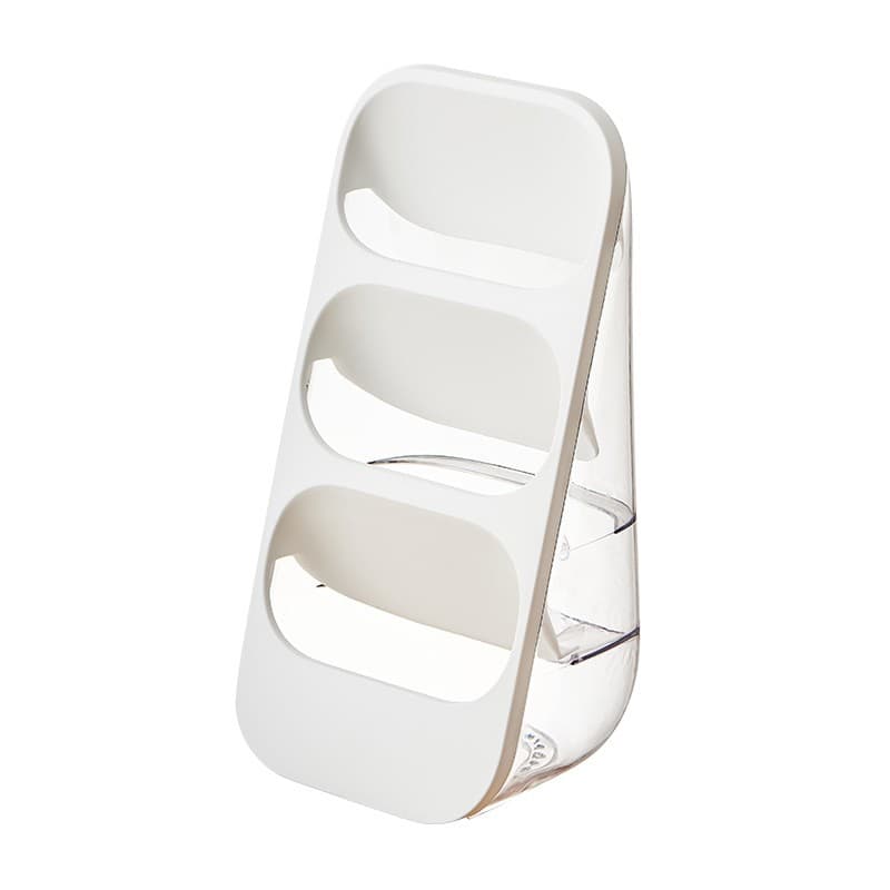 Suport - Organizator pentru Tacamuri, Flippy, 3 Compartimente, Suport pentru Cosmetica, Ustensile, Material PP Durabil, 33 x