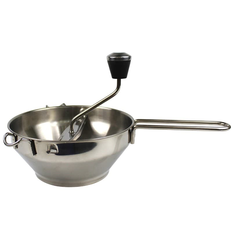 Rasnita Manuala pentru Fructe, Flippy, din Otel Inoxidabil, Macinare Alimentelor pentru Bebelusi, 3 Discuri de Macinat