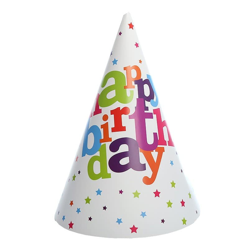 Set 6 Coifuri pentru Petrecere, Flippy, Colectia Happy Birthday, Multicolor