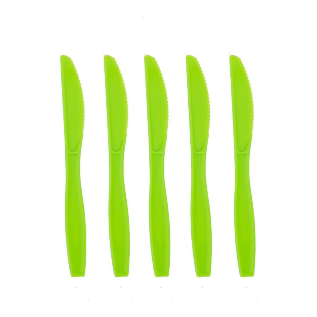 Set 10 Cutite de Unica Folosinta, Flippy, Colectia Dino Park, 17 x 1.6 cm, din Plastic PE, Verde