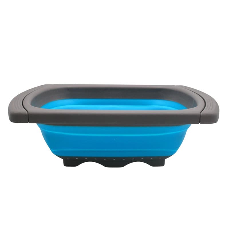 Cos de Scurgere Retractabil pentru Chiuveta, Flippy, cu Filtru, pentru Fructe si Legume, de Uz Casnic, 39x12 cm, Design