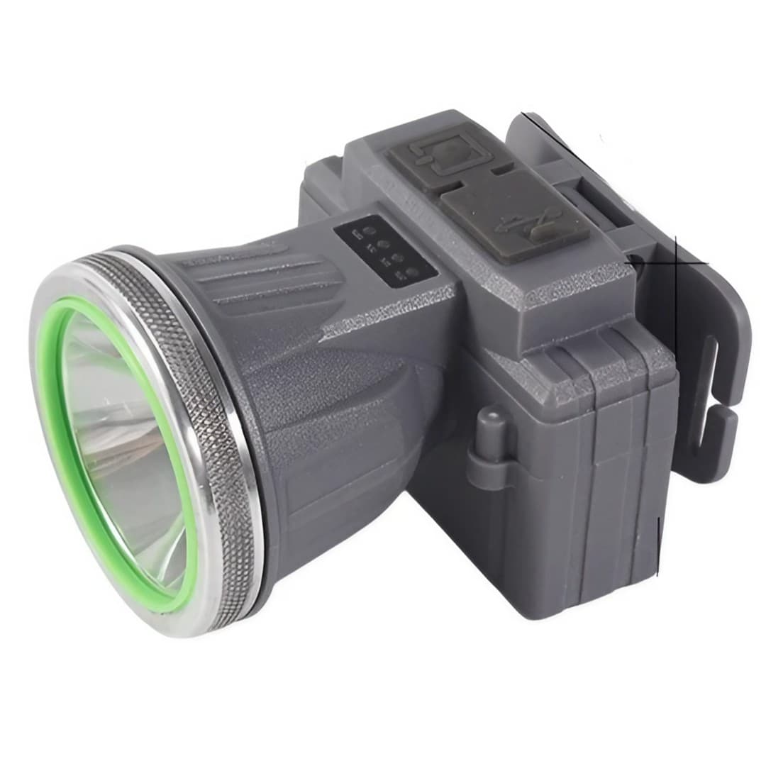 Lanterna LED de Montat pe Cap, Flippy, cu Raza Lunga de Zoom, Reincarcabila USB, Far Telescopic, Rezistent la Apa, Reglabil