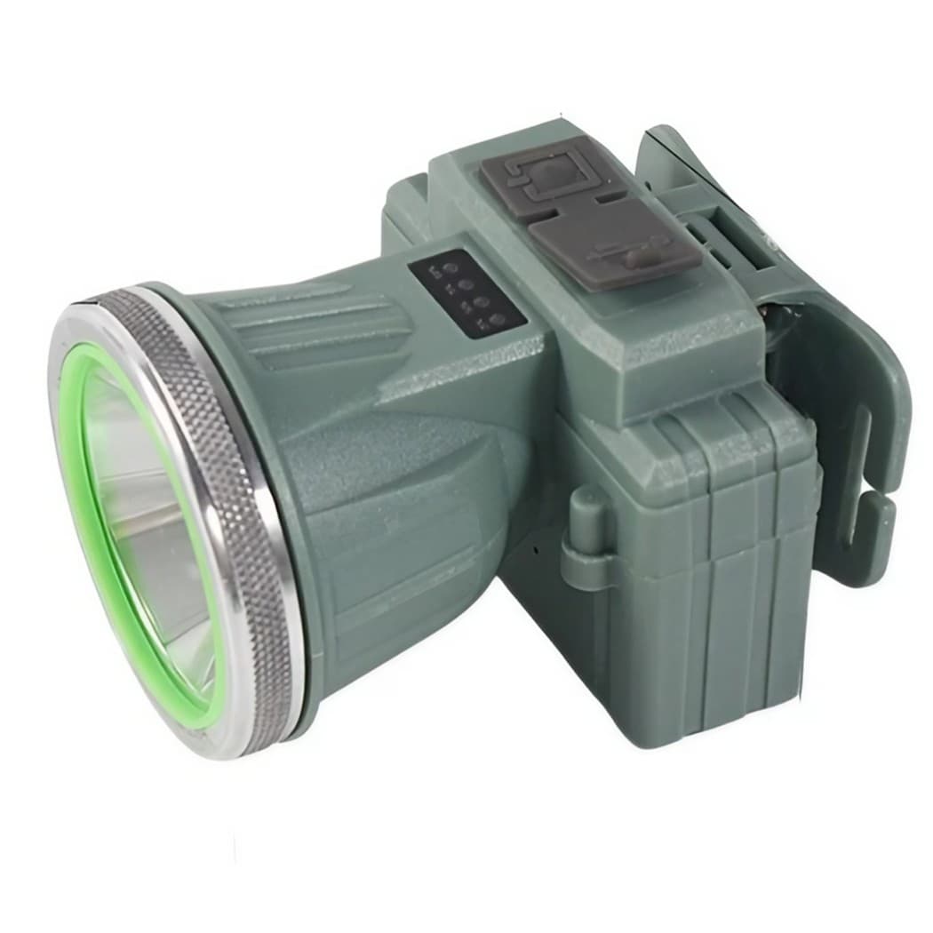 Lanterna LED de Montat pe Cap, Flippy, cu Raza Lunga de Zoom, Reincarcabila USB, Far Telescopic, Rezistent la Apa, Reglabil