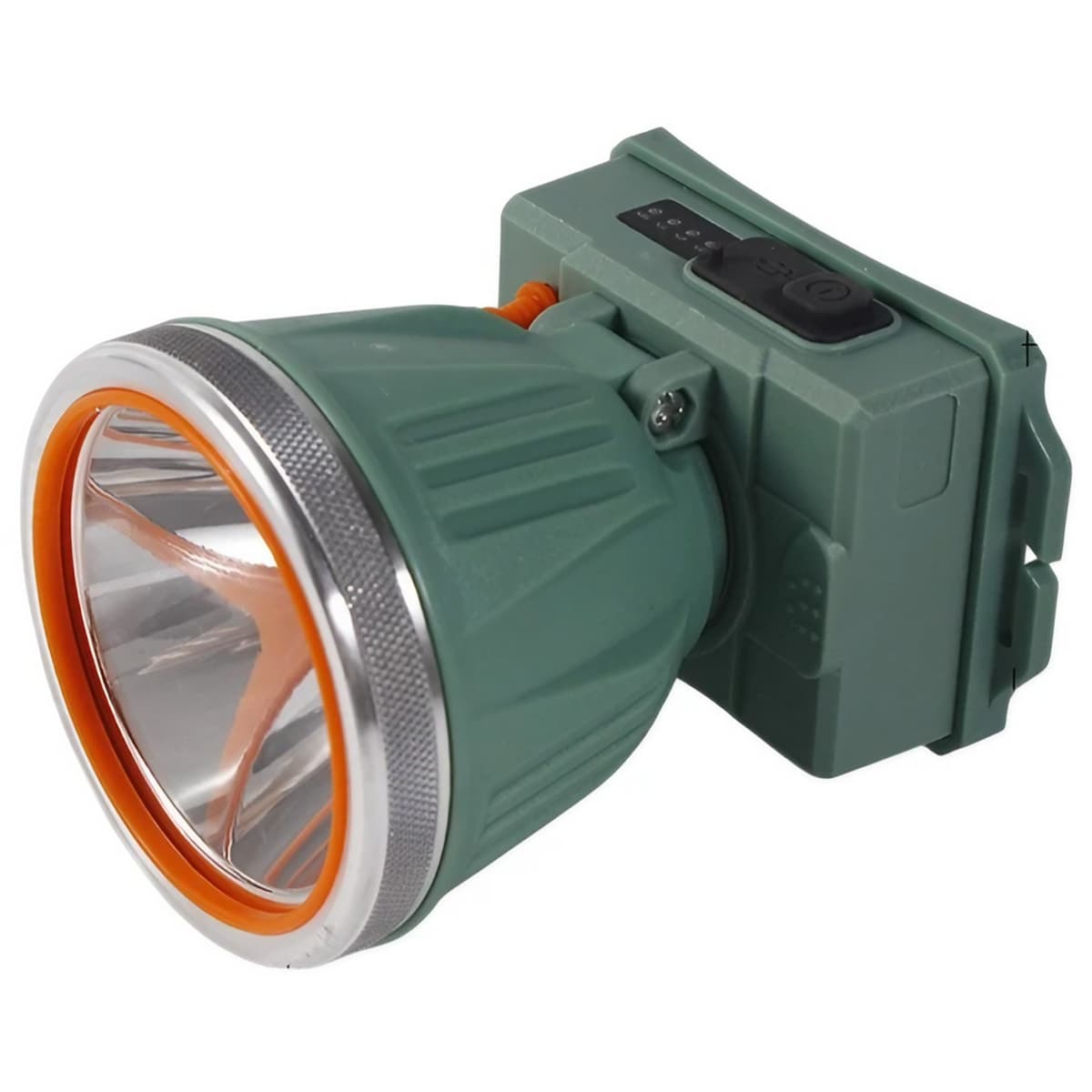 Lanterna LED de Montat pe Cap, Flippy, cu Raza Lunga de Zoom, Reincarcabila USB, Far Telescopic, Rezistent la Apa, Reglabil