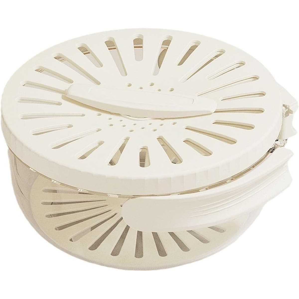 Strecuratoare 2 in 1 pentru Fructe si Legume, Flippy, Cos de Scurgere si Cutie de Depozitare, 15.5 x 8.3 cm, din PP, cu