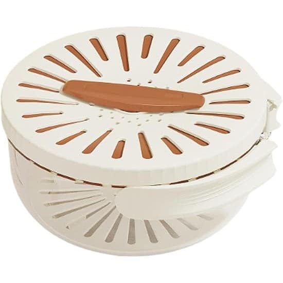 Strecuratoare 2 in 1 pentru Fructe si Legume, Flippy, Cos de Scurgere si Cutie de Depozitare, 15.5 x 8.3 cm, din PP, cu
