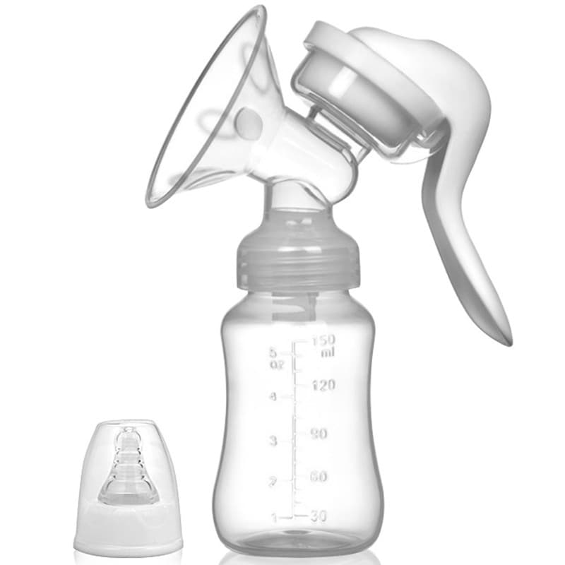 Pompa de San Manuala Multifunctionala, Flippy, Portabila, cu Tetina pentru Biberon, Anti-Scurgere, Anti-Reflux, 18.5x6 cm