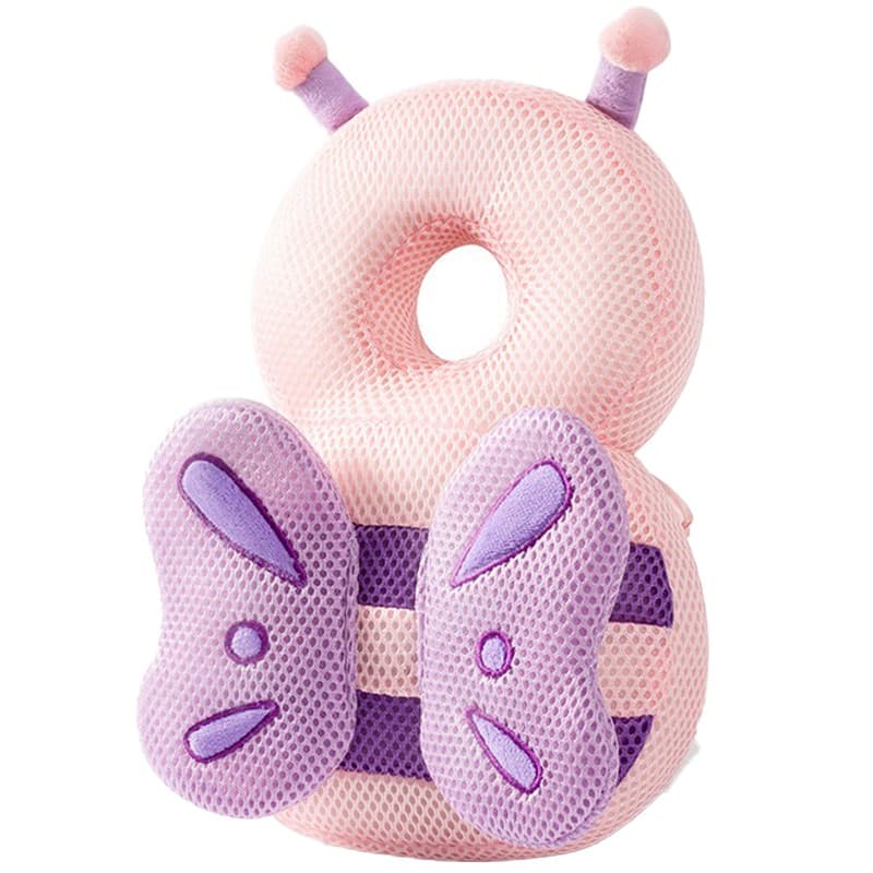 Perna tip Rucsac pentru Protectia Capului pentru Bebelusi, Flippy, Tetiera tip Fluturas, din Plus, 33 x 6 x 19 cm, 180 g