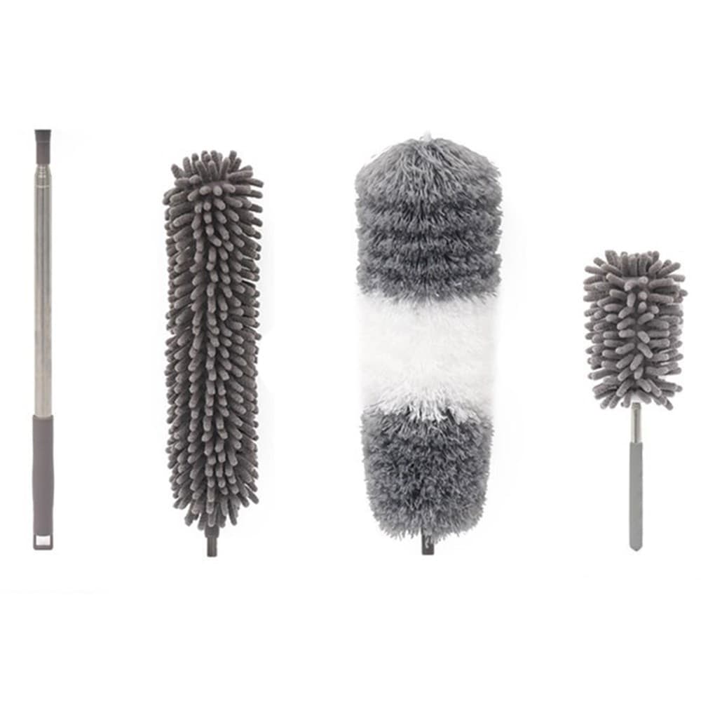 Mop din Microfibra pentru Curatenie, Flippy, Set 3 Capete Detasabil, Mop din Microfibra, Pamatuf pentru Praf, Mini Perie