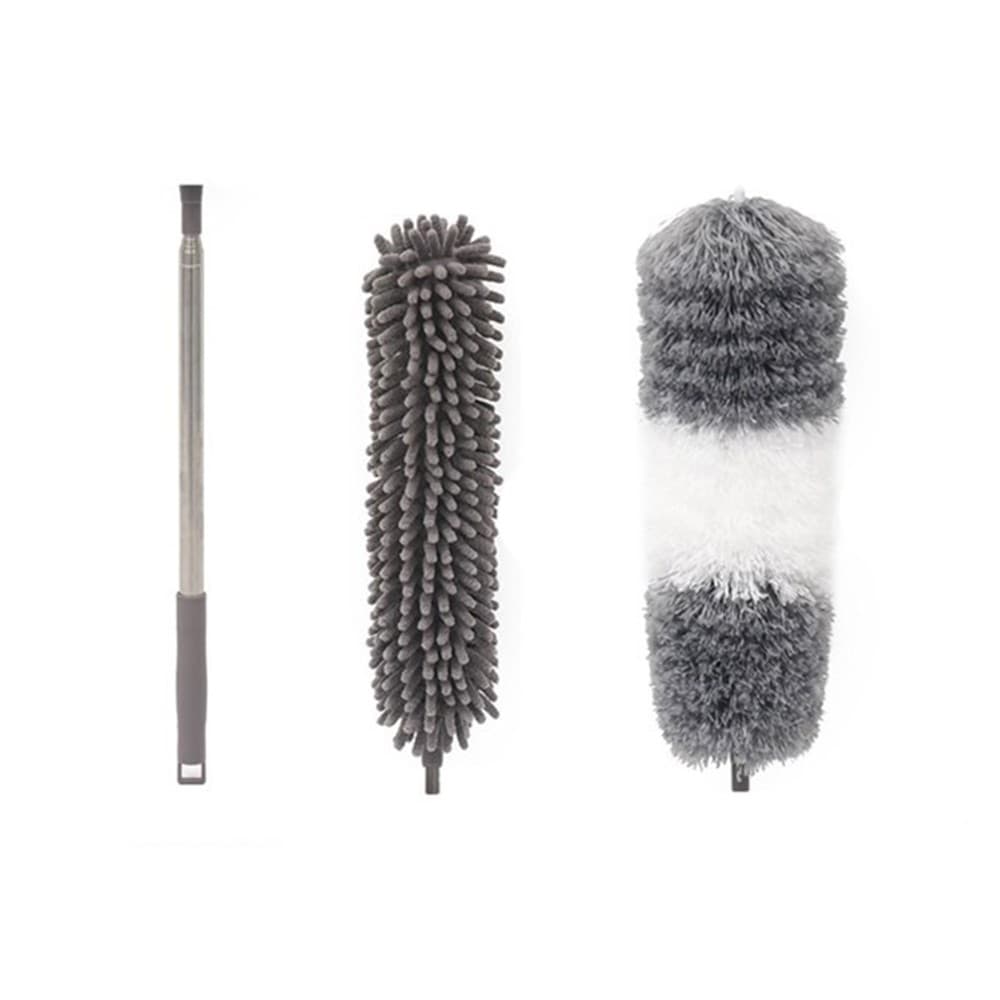Mop din Microfibra pentru Curatenie, Flippy, Set 2 Capete Detasabil, Mop din Microfibra, Pamatuf pentru Praf, Maner