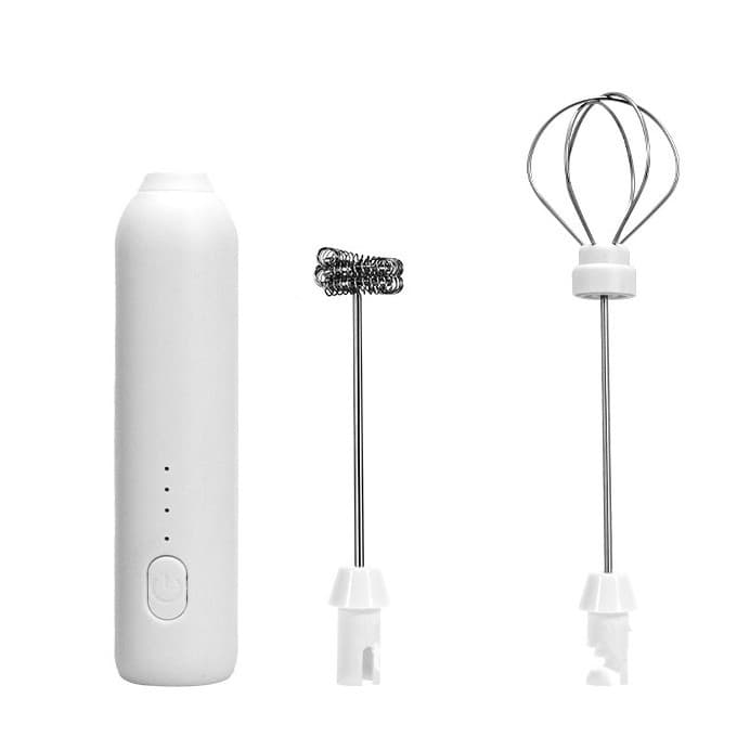 Mixer Spuma Lapte, Flippy, Electric cu Incarcare USB, Bauturi Calde/Reci, Maner Izolat Termic, Otel Inoxidabil, pentru
