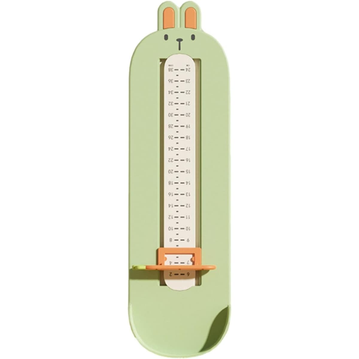 Dispozitiv de Masurat Talpa Piciorului pentru Bebelusi, Flippy, 6-24, Model Iepuras, Verde