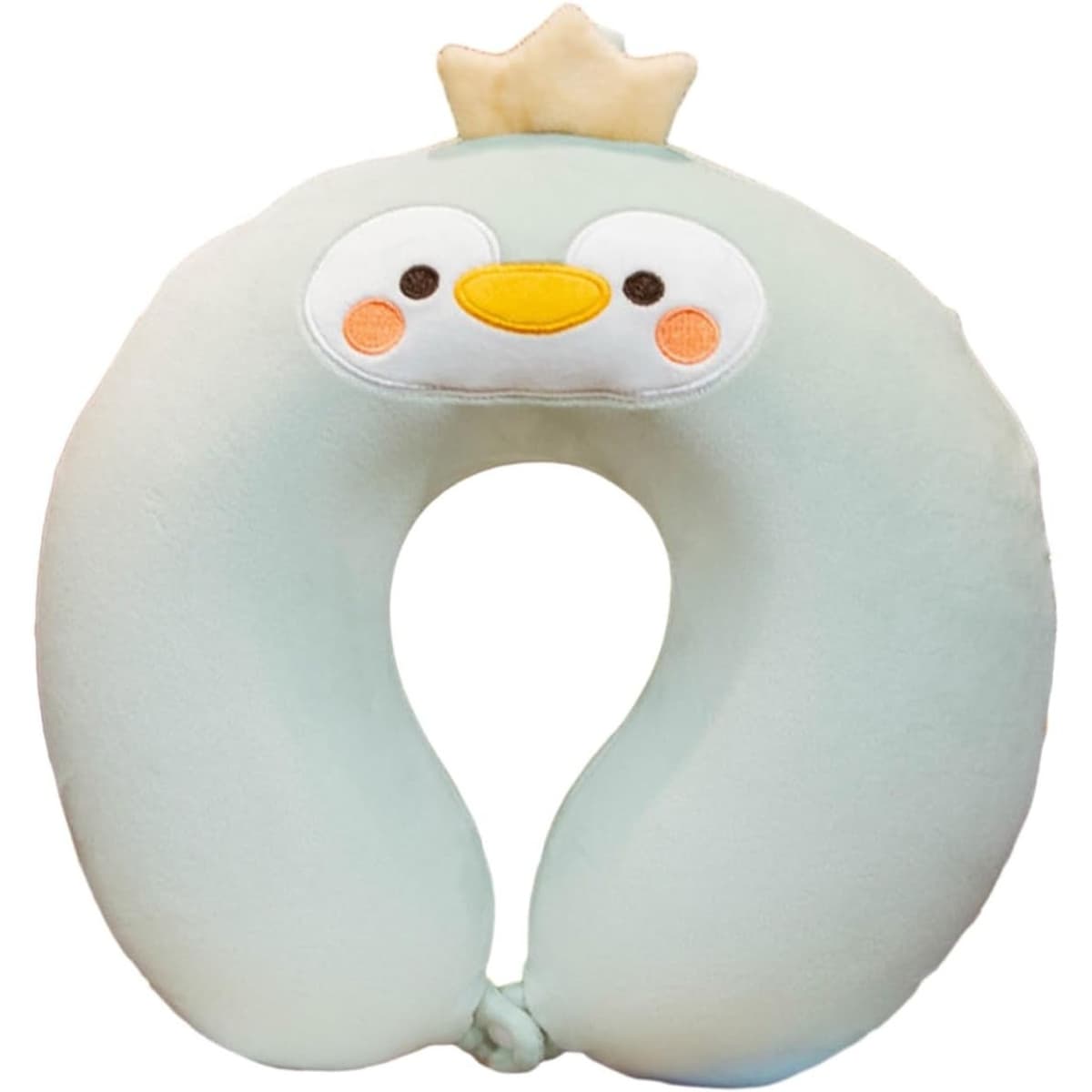Perna de Calatorie in Forma de U, Flippy, Pentru Gat si Cap, Umplutura din Spuma cu Memorie, 30x30 cm, Model Pinguin