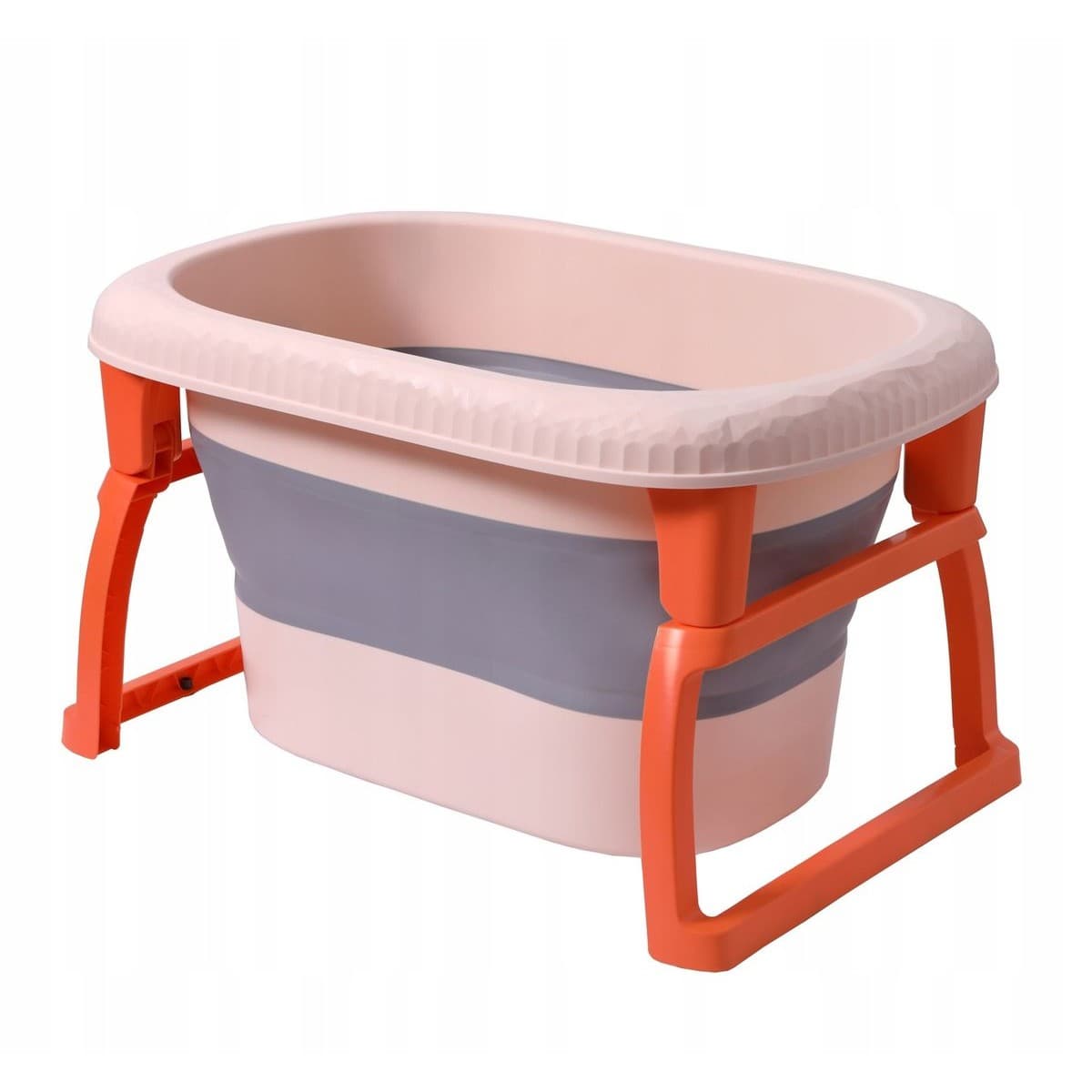 Cada Pliabila pentru Baie, Flippy, din PP+TPE, pentru Copii 0-6 Ani, cu Picioare, Suport de Sezut, Scurgere Etans, 80 x 52 x