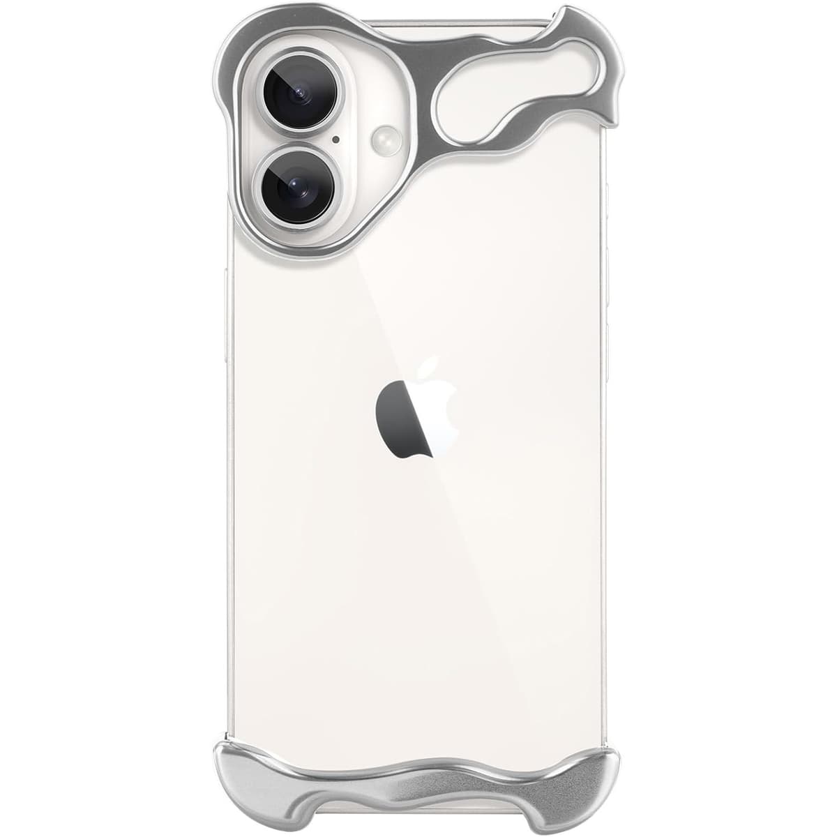 Husa Metalica Compatibila cu iPhone 16, Flippy, Protectie pentru Colturile Telefonului si Camera, Aliaj, Antisoc