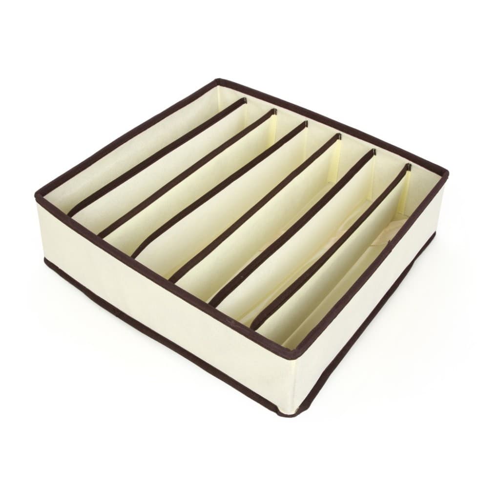 Cutie De Depozitare, Flippy, Pentru Lenjerie, Sosete Si Sutiene, Material Textil, 7 Compartimente, 32 x 32 x 10 cm, Culoare