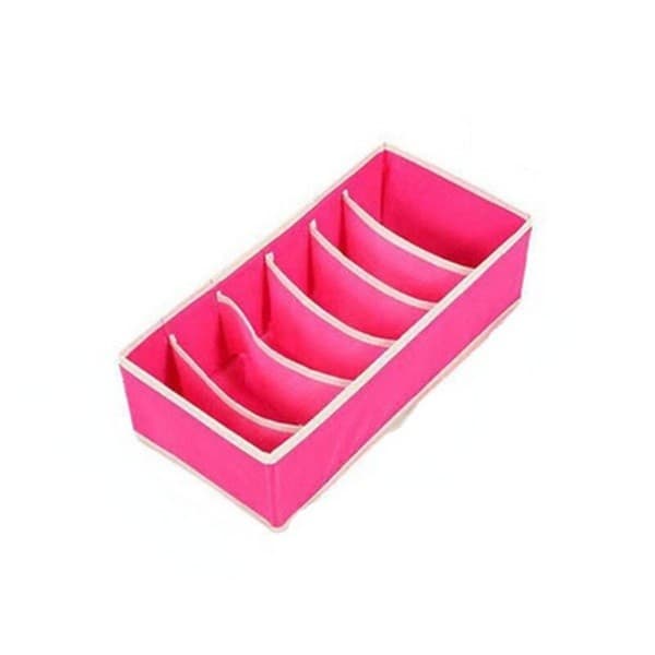 Cutie De Depozitare, Flippy, Pentru Lenjerie, Sosete Si Sutiene, Material Textil, 6 Compartimente, 32 x 16 x 10 cm, Culoare