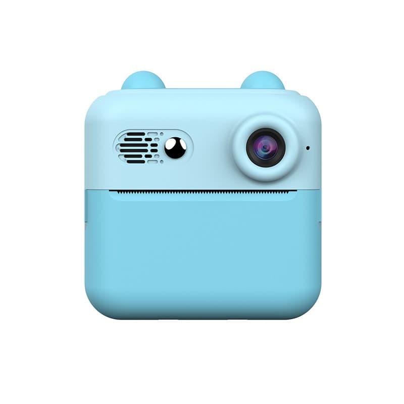 Set Camera Instantanee pentru Copii, Flippy, Ecran HD 2.4'', 24MP, 720P Video, 1200 mAh, cu Functie de Printare Alb-Negru