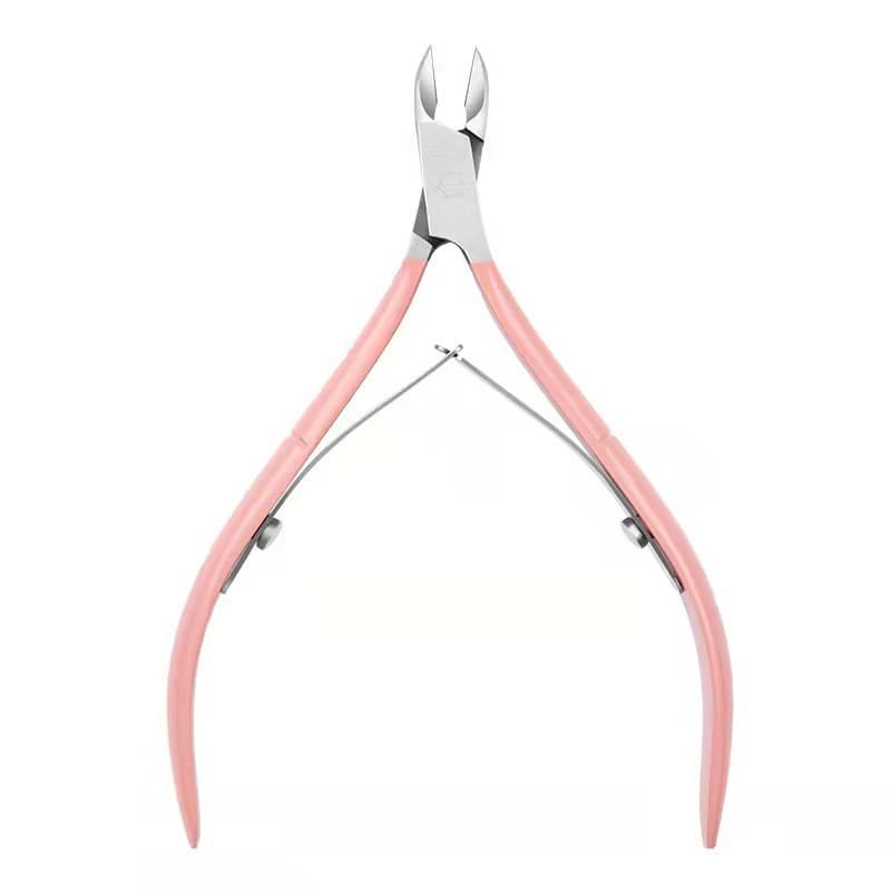Cleste pentru Unghii si Cuticule, Flippy, din Otel Inoxidabil, Protectie Varf, 17 x 7 x 2 cm, Roz
