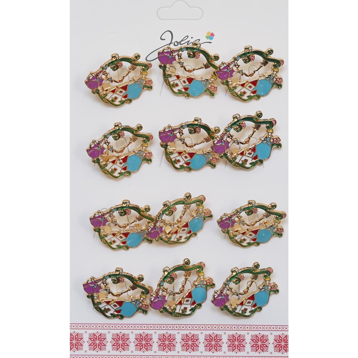 Set 12 Brose Flippy Martisor Castelul din Povesti