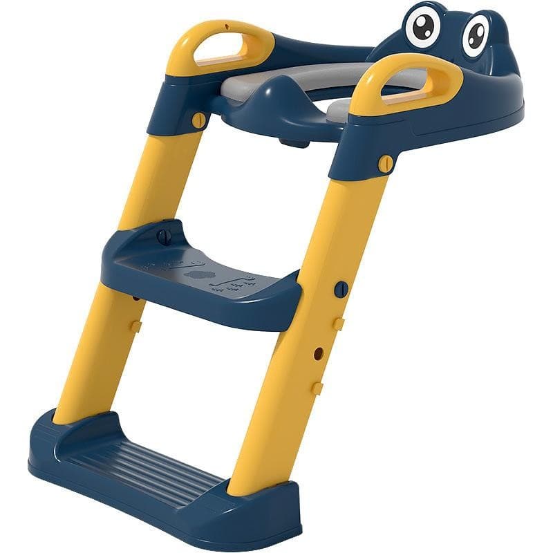 Reductor si Scaunel Inaltator WC, Flippy, pentru Copii 1 - 7 Ani, 2 Trepte Reglabile, Pliabil, Colac Moale, cu Spatar si