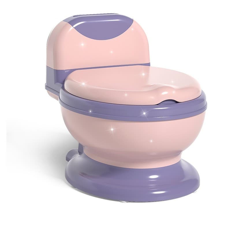 Olita Bebelusi, Flippy, pentru Copii 1 - 8 Ani, Model Toaleta Adulti, Colac Moale PVC, Compartiment Detasabil, Cutie