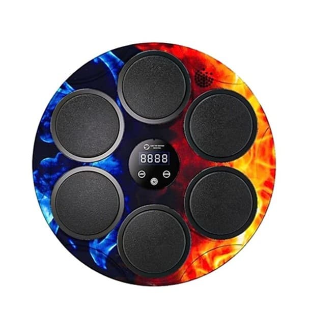 Jucarie de Boxat cu Muzica si Lumini, Flippy, Bluetooth, Incarcare USB, Aplicare cu Ventuze, 6 Tinte, 46x46x8 cm, 2000 g