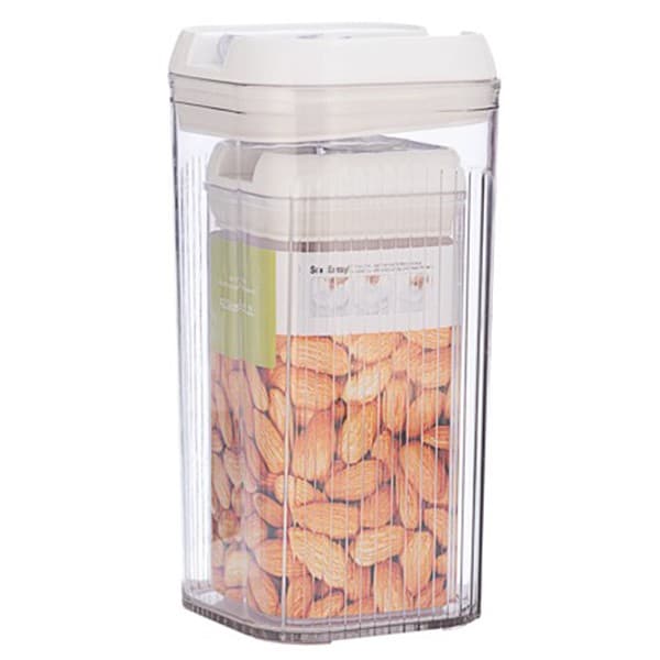 Cutii de depozitare Alimente, Flippy, Set din 2 Cutii pentru Bucatarie, Cutii pentru Condimente, din PET ABS Silicon, 12.5 x