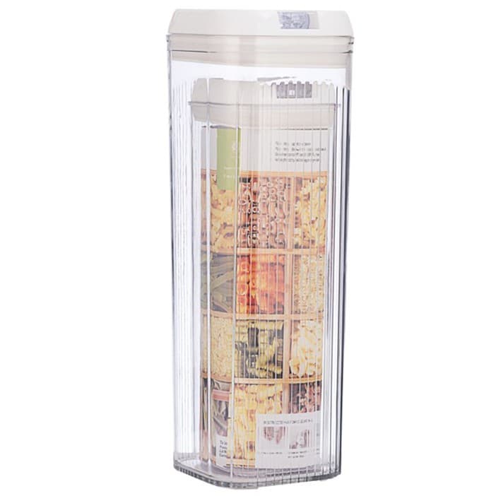 Cutii de Depozitare Alimente, Flippy, Set din 2 Cutii de tip Container, Recipiente pentru Cereale in Bucatarie, 1.2