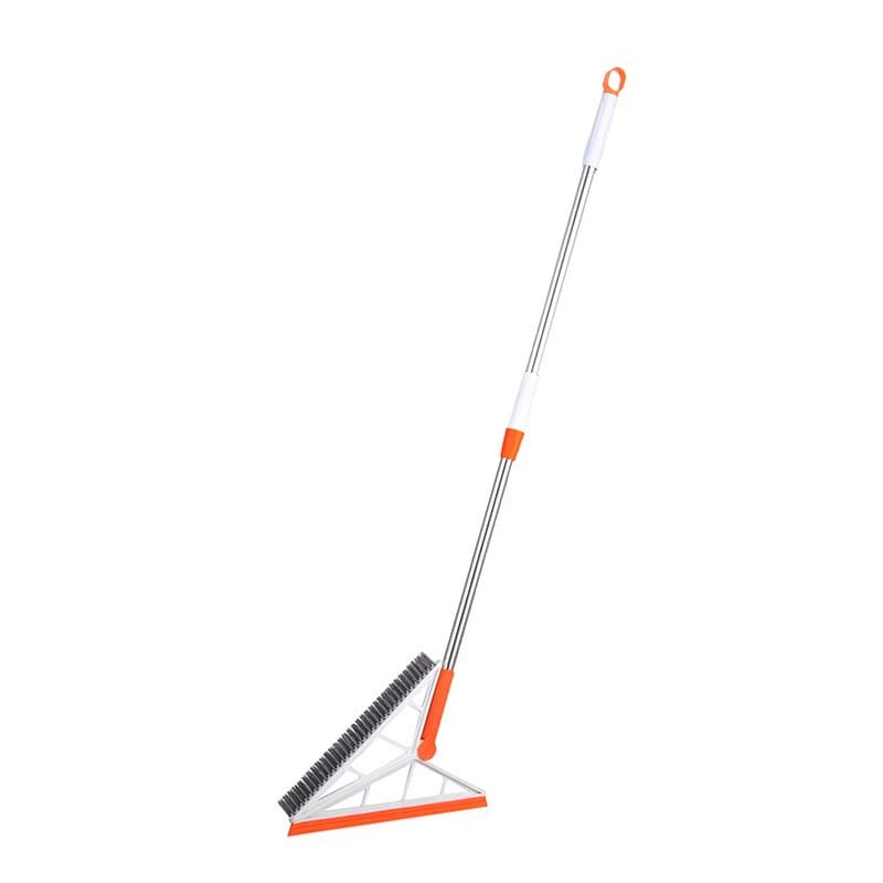 Mop Multifunctional, Flippy, Portocaliu, cu Racleta din Silicon, Maner Telescopic, Curatarea Eficienta a Tuturor Suprafetelor