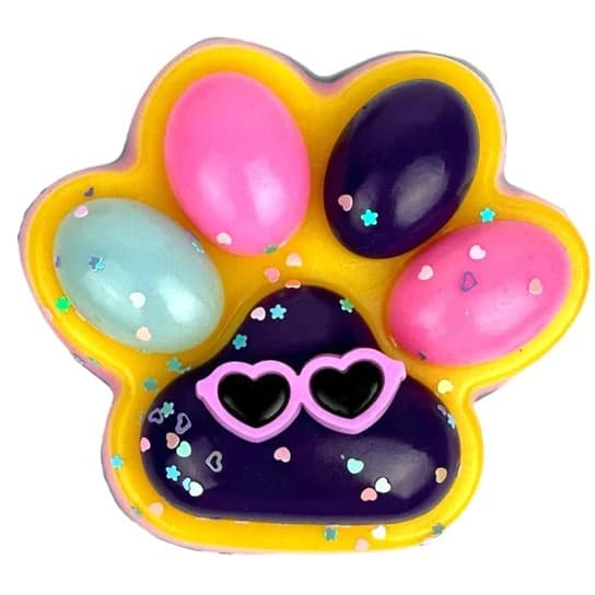 Jucarie Antistres Squishy, Flippy, Revenire Lenta, Model Labuta de Pisica, Squishy, BIG 12.5 x 10.5 cm, 220 g, Model 18, Roz