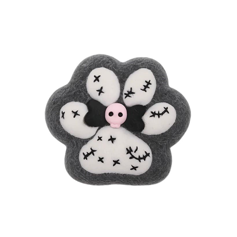 Jucarie Antistres Squishy, Flippy, cu Revenire Lenta, Squeeze Pinch Family, Model Cat Paw, Ambalaj Transparent, Alb/Negru