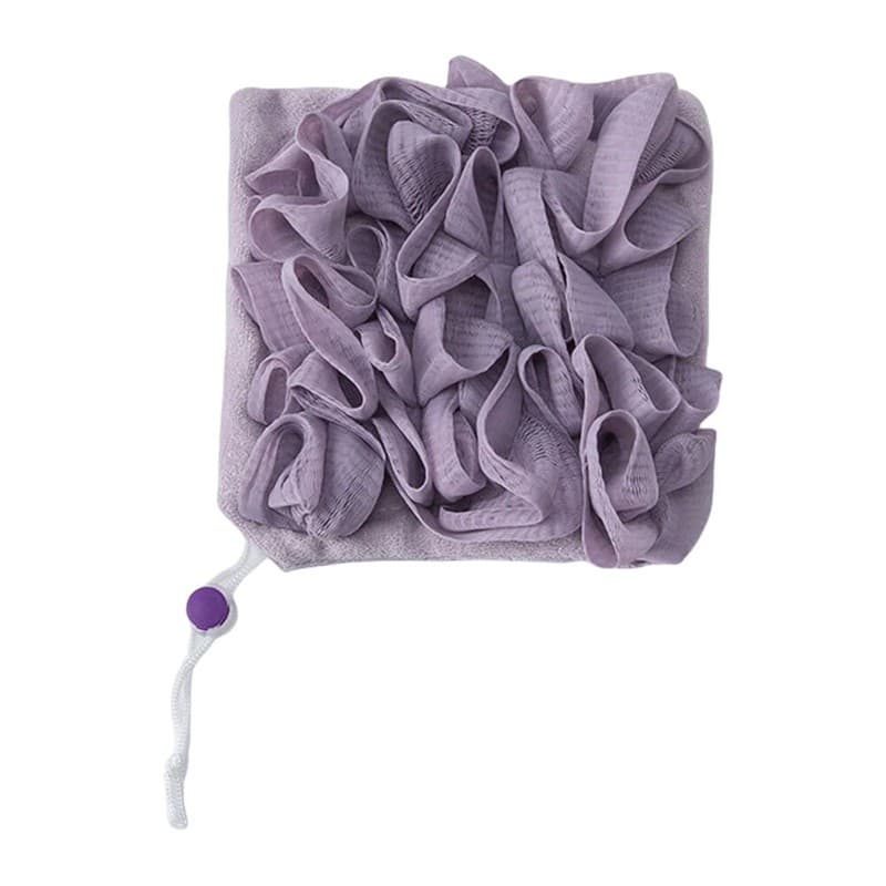 Prosop de Baie, Flippy, 2in1, cu Burete din Plasa, 17 x 17 cm, Mov