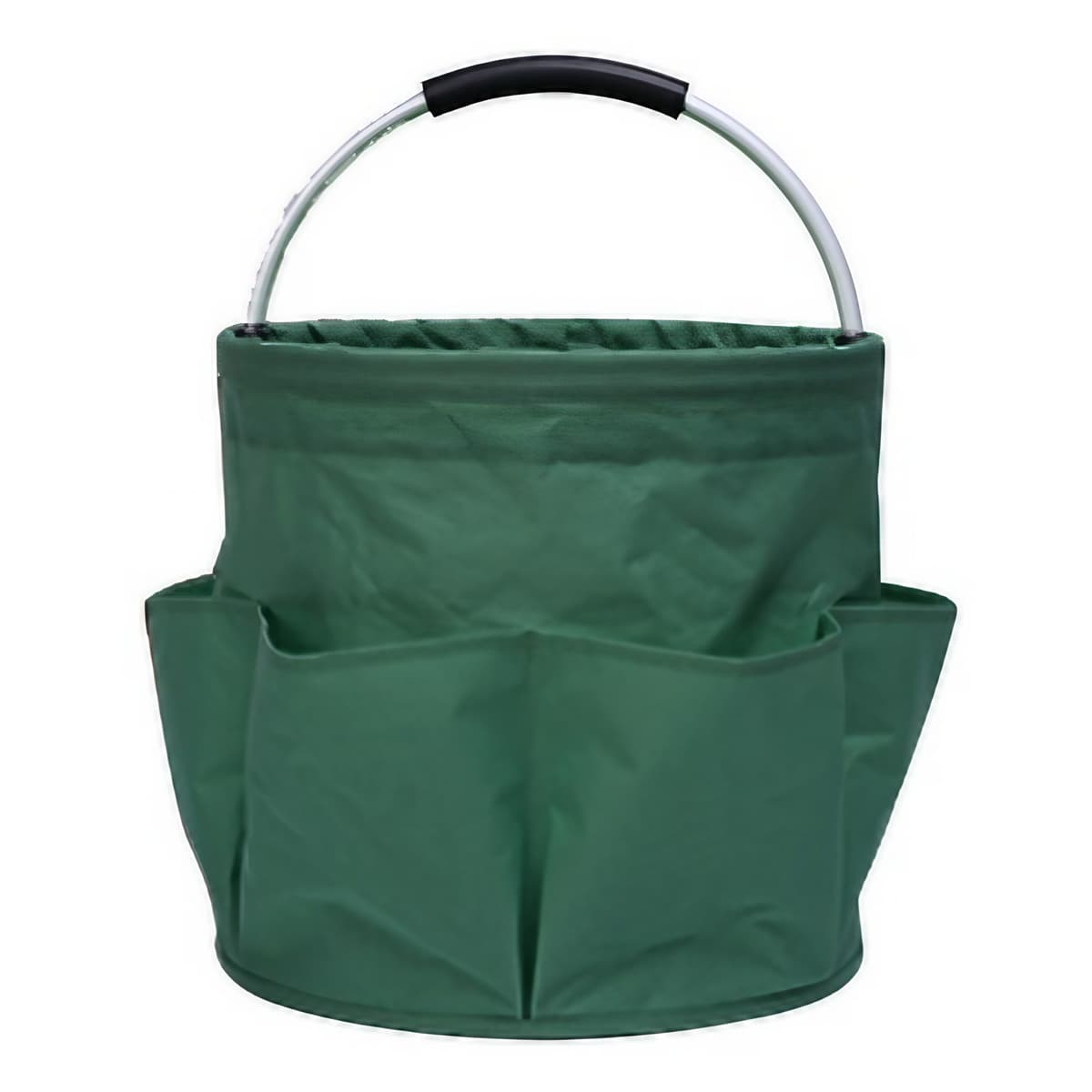 Geanta Cos pentru Scule de 17L, Flippy, Buzunare Exterioare, Cos de Picnic Portabil, Cos pentru Plaja, Cos pentru Curatenie, din Material Oxford 600 D, 28 x 28 x 28 cm, Verde