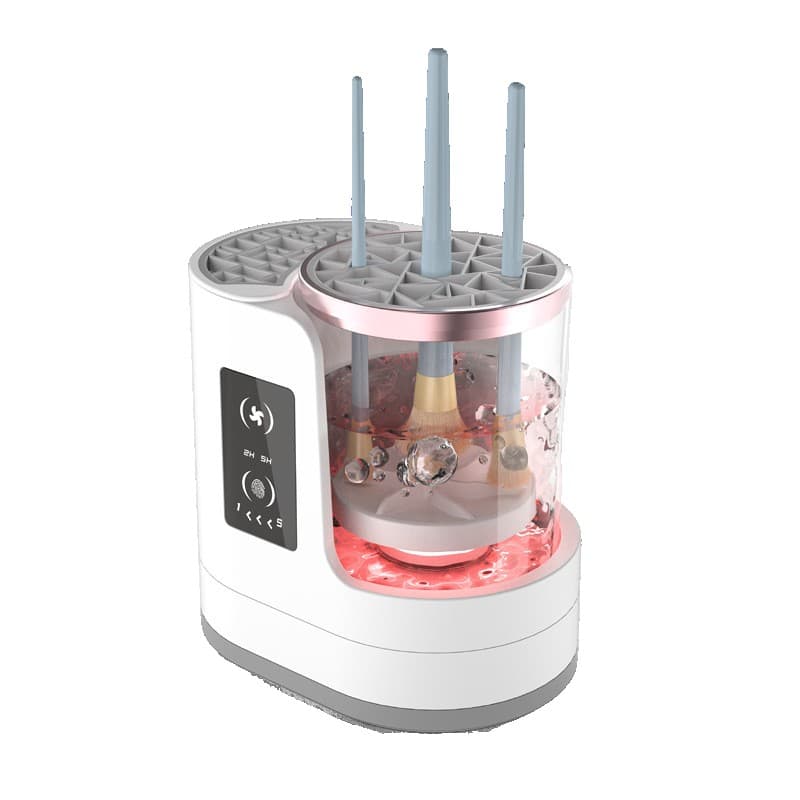 Dispozitiv Portabil de Curatare a Pensulelor de Machiaj, Flippy, cu Functie de Uscare, 5V, 850RPM, Cablu 1.2 m, 17.3 x 12.1