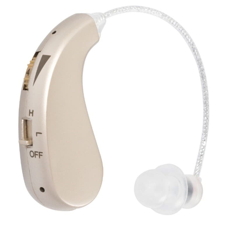 Aparat auditiv retroauricular BTE Reincarcabil, Flippy, Set 2 bucati Stinga Dreapta, Standard European, Aparat auditiv Cu