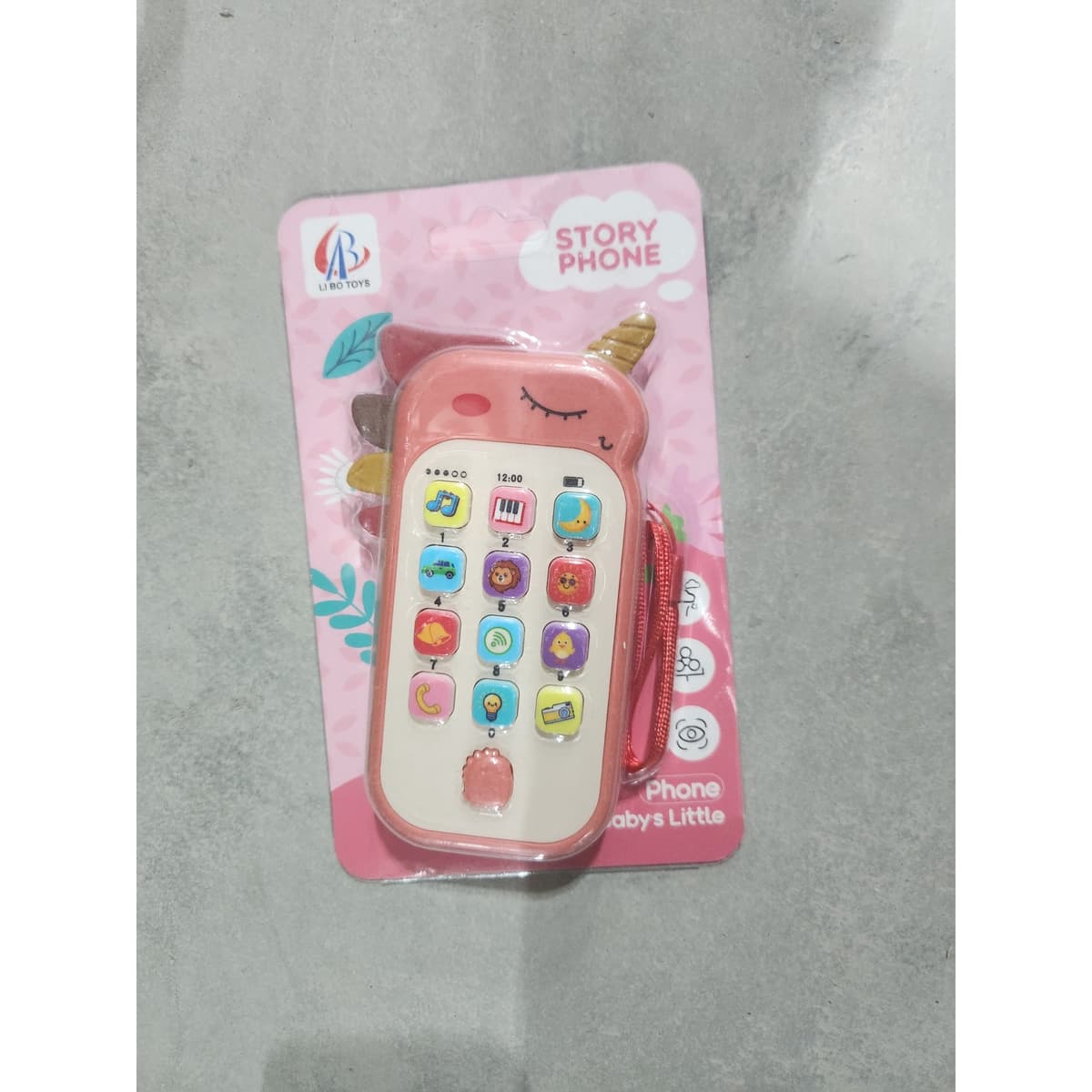Jucarie Interactiva, Flippy, Telefon Inteligent, Model Unicorn, Functii Educative, Muzicale si Voce, 4-6 ani, 19 x 11.5 cm, din Plastic, Roz