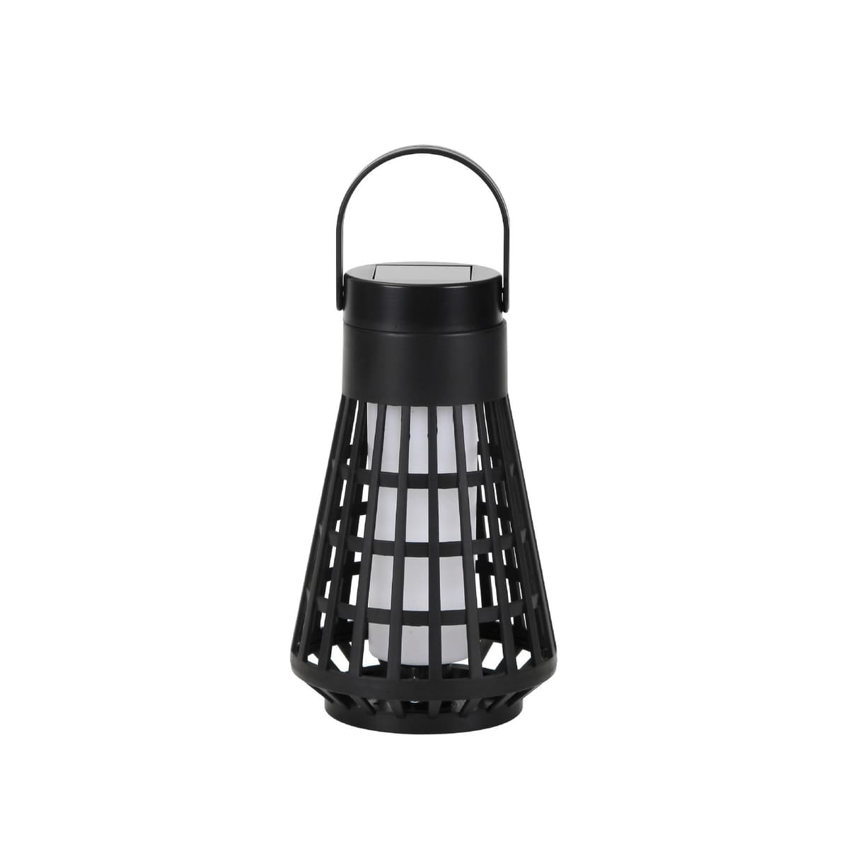 Lampa Solara pentru Gradina, Flippy, Reincarcabila de la Soare, Model Felinar, Portabila cu Picior, Lumina Calda, 12 cm