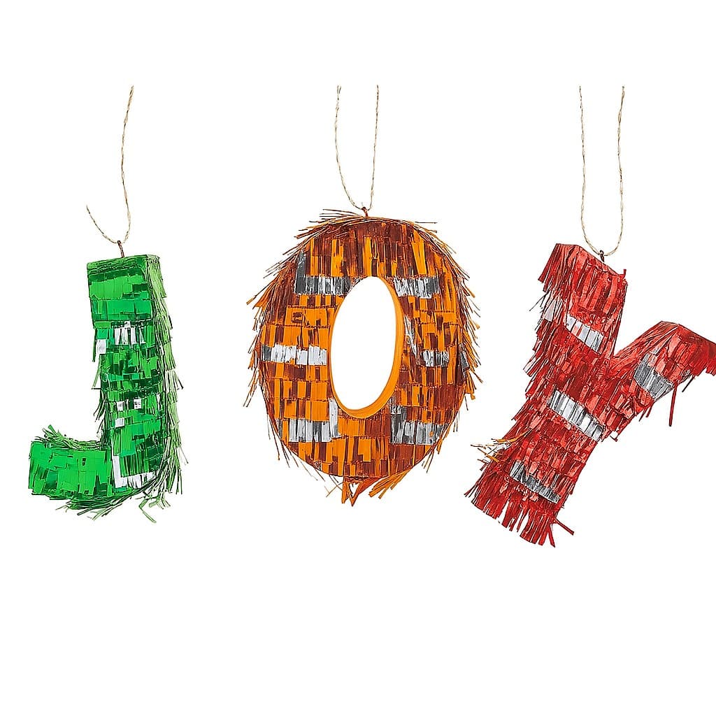 Pinata Mini JOY, Flippy, Accesoriu pentru Petrecere Set 3 Bucati din Hartie Creponata si Carton, Pinata pentru Petreceri, 40