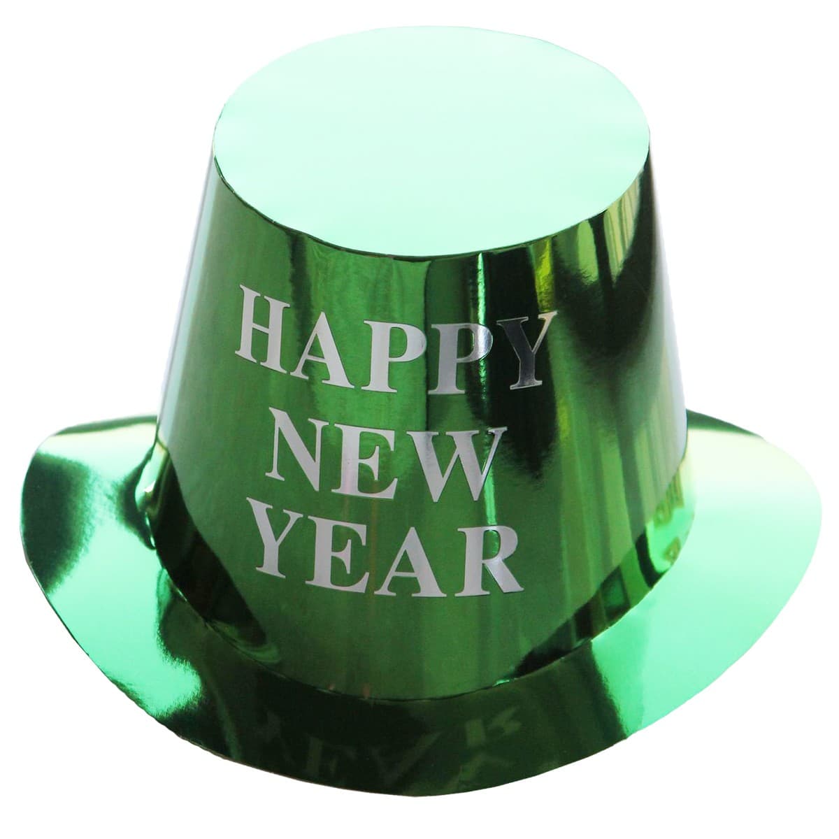 Palarie Happy New Year pentru Revelion, Flippy, Palarie Festiva de Anul Nou, Palarie Magica din Hartie, 29 x 25 x 15.5 cm