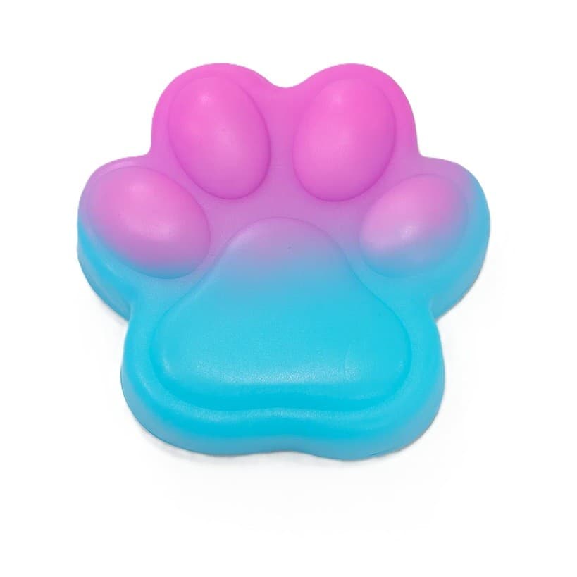 Jucarie Antistres Squishy, Flippy, cu Revenire Lenta, Labuta de Pisica Pufoasa, 7.5 cm, Ambalaj Transparent, Model 270512