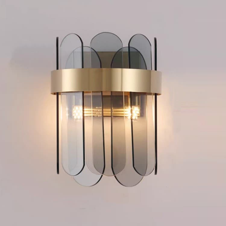 Lampa de Perete in Interior, Flippy, Lampa de Lux pentru Decor de Interior, Corp de Iluminat Tip aplica, din Inox Auriu si