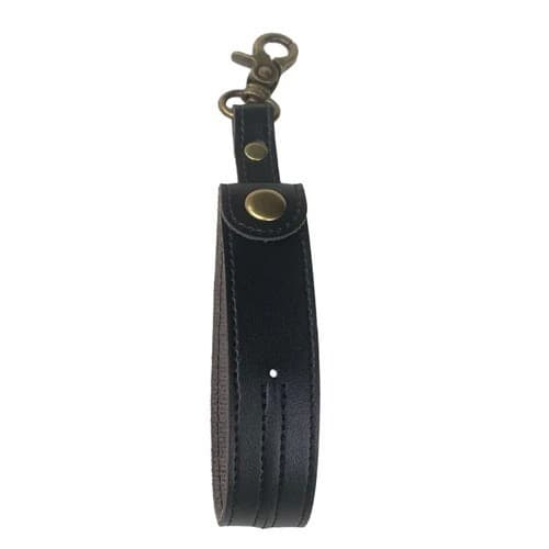 Husa pentru Kendama, Flippy, Husa de Depozitare pentru Kendama, din Piele Ecologica, Catarama cu Agatare pentru Transportare, Model Breloc Simplu, 19.5 x 2.5 cm, Negru